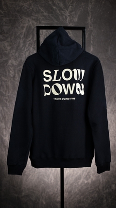 Buzo Slow Down Negro - comprar online