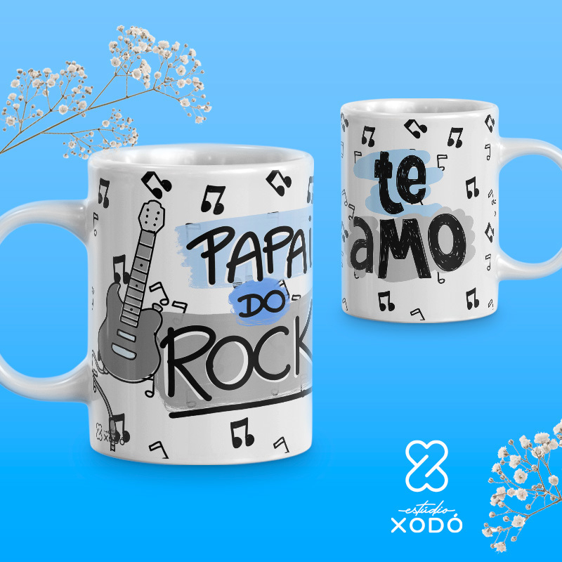 Caneca Pai Rockeiro