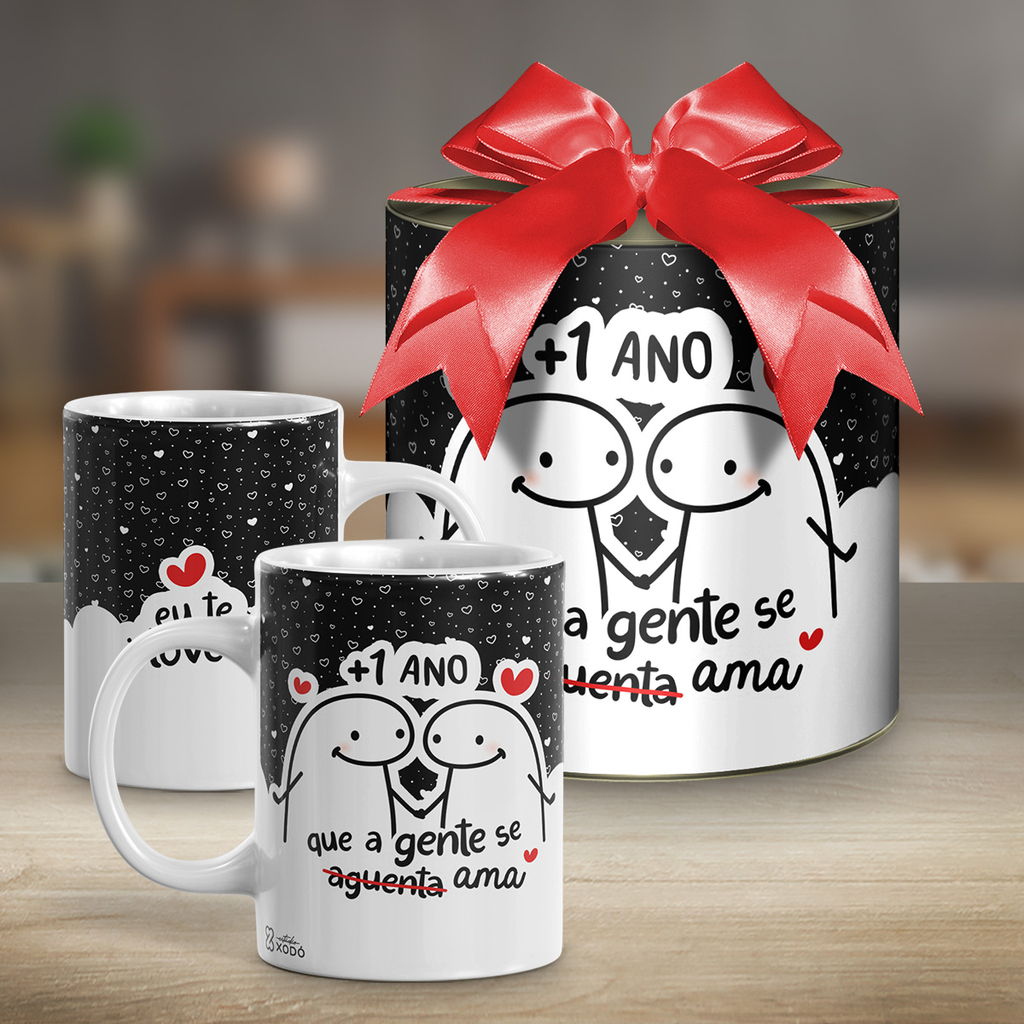 Caneca Personalizada Meme Flork - O Pouco Que Sei do Amor