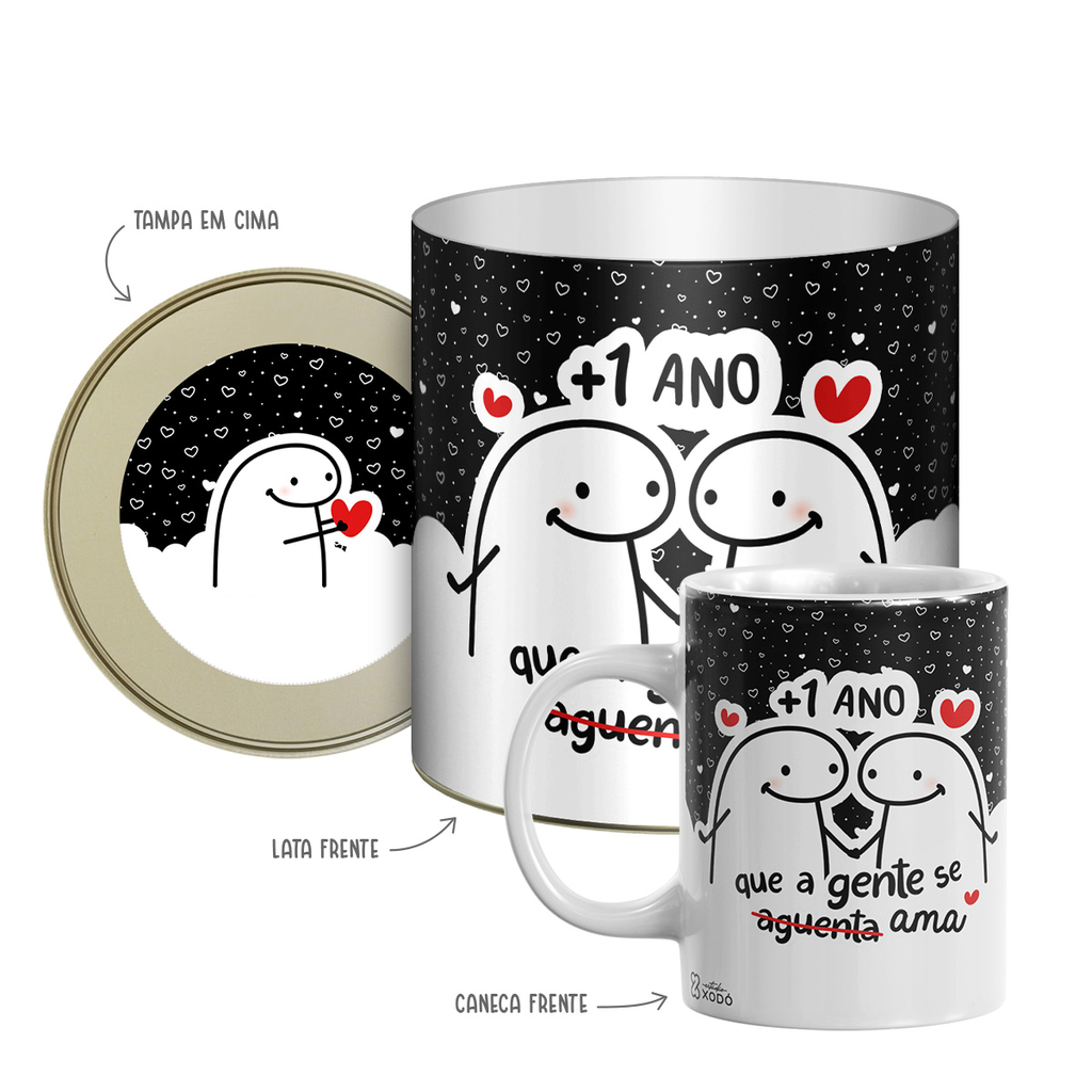 Caneca Personalizada Meme Flork - O Pouco Que Sei do Amor