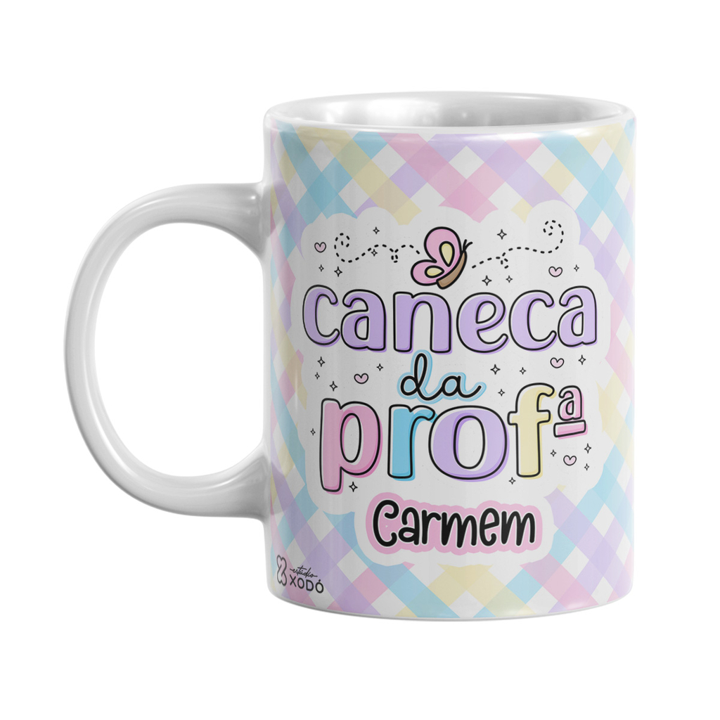 Caneca Personalizada com Nome e Frase Caneca da Professora Rosa