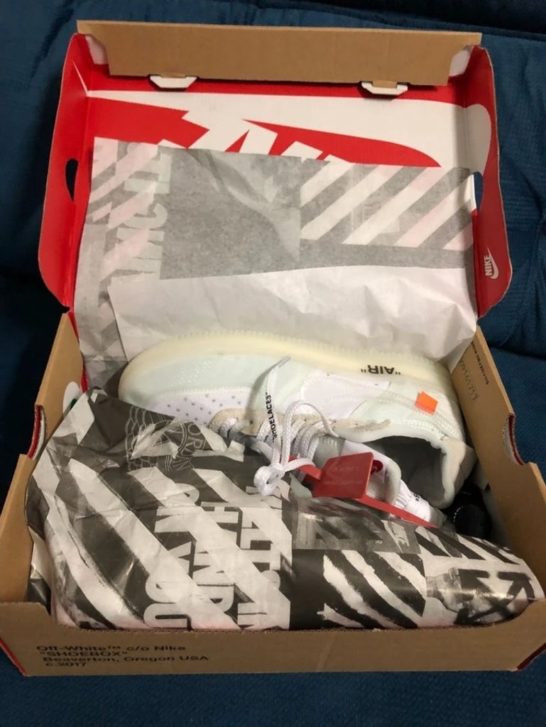 Nike off white air force 1 v2 clearance