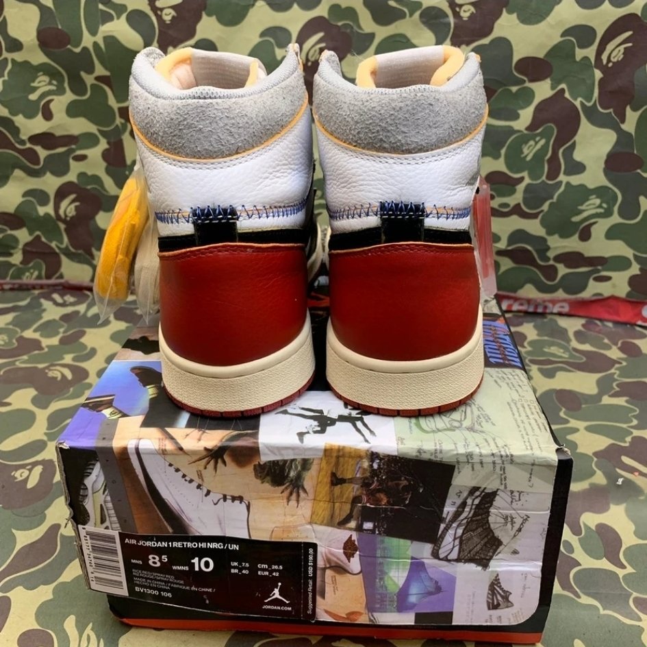 Union la jordan sales 1 black toe