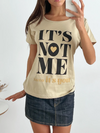 Remera M/c Its Not (7440) en internet