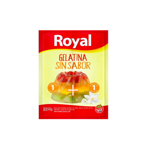 Gelatina sin sabor Royal