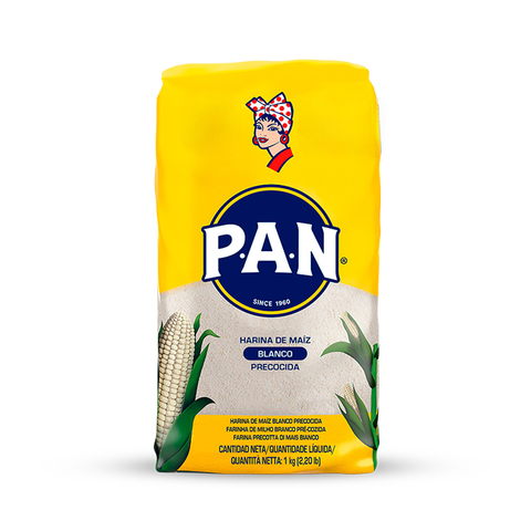 Harina Pan maiz blanco x 1kg
