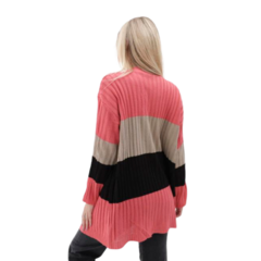 Cardigan XXL tricolor largo - PV Packs Ropa Mujer