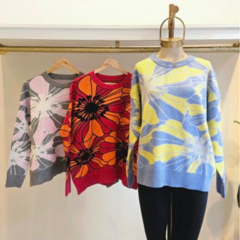 Sweater amplio flor - comprar online