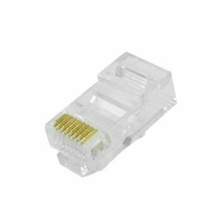 CONECTOR RJ45 8X8 CAT6 PACOTE COM 10 PEÇAS