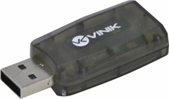 ADAPTADOR PLACA DE SOM USB 5.1 CANAIS VIRTUAL AUSB51 - comprar online