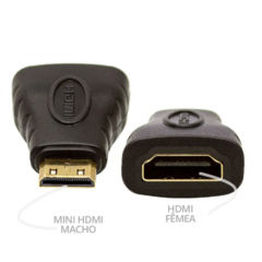 ADAPTADOR HDMI-MACHO X MINI HDMI-FEMEA