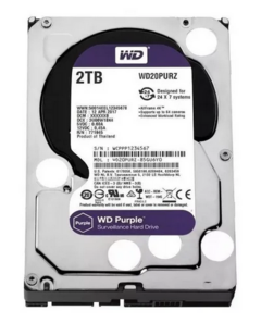 HARD DISK HD 2TB SATA 3 7200RPM WD20PURX PURPLE 64MB WD20PURX - comprar online