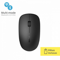 MOUSE SEM FIO 1300DPI BLUETOOTH RA011 PRETO RAPOO