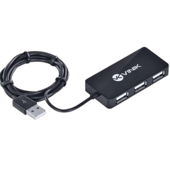 HUB USB 2.0 COM 4 PORTAS PRETO - HUV-20-B