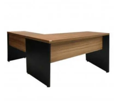 MESA ESCRITORIO NOGAL/PRETO L-027 1500 X 1350 - comprar online