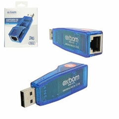 ADAPTADOR DE REDE USB 10/100 2.0/RJ45 EXBOM UL-100