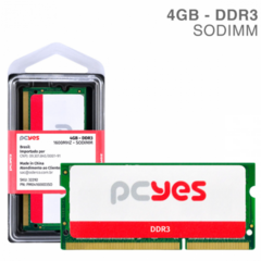 MEMORIA PCYES SODIMM 4GB DDR3 1600MHZ PROMO