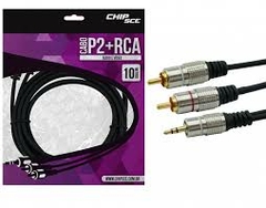 CABO P2 X RCA 10 METROS NICKEL FITZ - comprar online