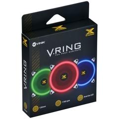 COOLER VX GAMING PARA GABINETE V.RING ANEL DE LED 120X120MM VERMELHO