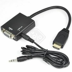 CABO CONVERSOR HDMI P/ VGA FEMEA C/ AUDIO - comprar online