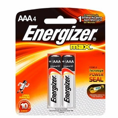 PILHA ALCALINA AAA BLISTER COM 2 ENERGIZER