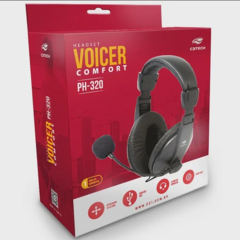 FONE DE OUVIDO USB VOICER PH-320BK - comprar online