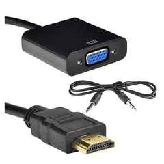 CONVERSOR HDMI-MACHO P/ VGA+AUDIO (20CM)(GV BRASIL)