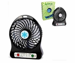 MINI VENTILADOR PORTATIL RECARREGAVEL AZUL KP9006