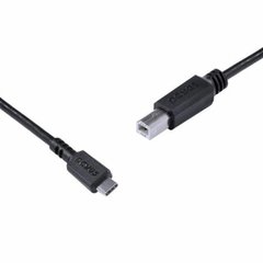 CABO USB TIPO C PARA USB B 2.0 1M PRETO - PUCBP-1