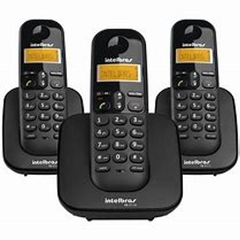 TELEFONE SEM FIO COM IDENTIFICADOR DE CHAMADAS + 2 RAMAIS TS3113 PRETO - comprar online