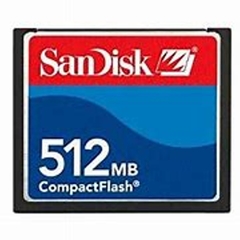 CARTÃO COMPACT FLASH FC 512 MB SANDISK na internet