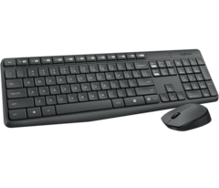 KIT TECLADO E MOUSE SEM FIO MK235 PRETO LOGITECH - comprar online