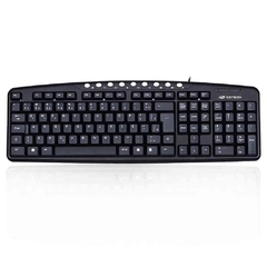 TECLADO USB MULT KB2237-2 BK PRETO