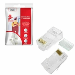 KIT 5 PEÇAS RJ45 CAT5 8 X 8 C/GUIA 062-0047HC