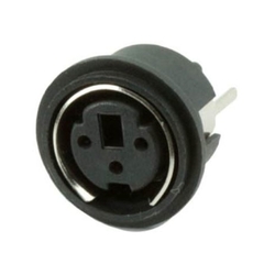 CONECTOR MINI DIN FEMEA 3 PINOS 025-9709