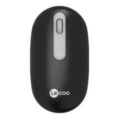 MOUSE S/FIO RECARREGAVEL WS207 PRETO LECOO