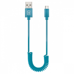 CABO ESPIRAL MICRO USB 5 PINOS 1.2 METROS WI354
