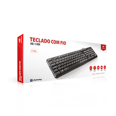 TECLADO USB KB-M11BK PRETO C3TECH