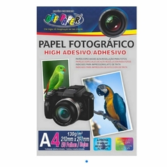 PAPEL FOTOGRAFICO A4 PACOTE 50 FOLHAS ADESIVO