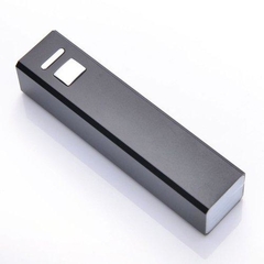 POWER BANK 1200 MAH METAL QUADRADO PRETO