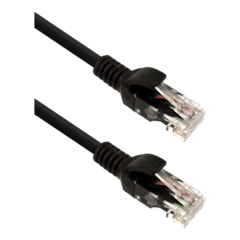 CABO DE REDE CAT 6E 2,5M PC-ETH6U25BK PRETO