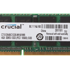 MEMORIA DDR3L 4GB 1333MHz CRUCIAL