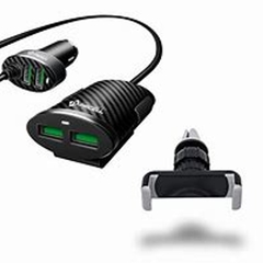 CARREGADOR VEICULAR EXTENSOR 5.1A 4x USB UBER TAXI PMCELL MAXX CV-42