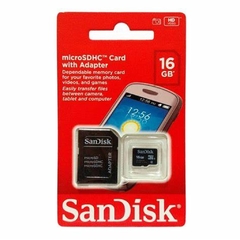 MICRO SD CARTAO DE MEMORIA SANDISK 16GB