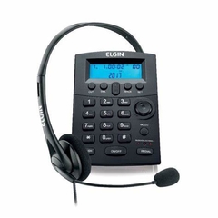TELEFONE ELGIN HEADSETE P/ TELEFONISTA HST8000 PRETO