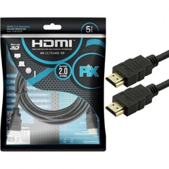 CABO HDMI 5 METROS 4K 19 PINOS PIX 018-2225 na internet