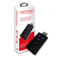 ADAPTADOR USB A-MACHO X SOM 7.1 CANAIS 015-0063
