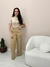 Calça Feminina Pantalona em Alfaitaria Risca Giz - comprar online