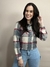 Cropped Camisa Feminino Flanelado Xadrez - loja online