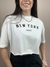 Cropped Camiseta em Algodão New York - comprar online